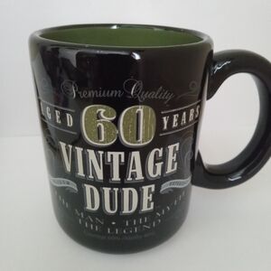 Vintage Dude coffee mug 60 years the man & the legend.